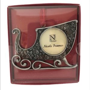 Nicole Frames Sleigh Christmas Ornament